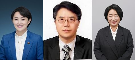 [안산=뉴시스] 제9회 전국동시지방선거 민주·진보 단일화 동참 후보자들. 더불어민주당 천영미 후보(왼쪽부터), 조국혁신당 조안호 후보, 진보당 홍연아 후보. (사진=뉴시스 DB). photo@newsis.com&nbsp; *재판매 및 DB 금지