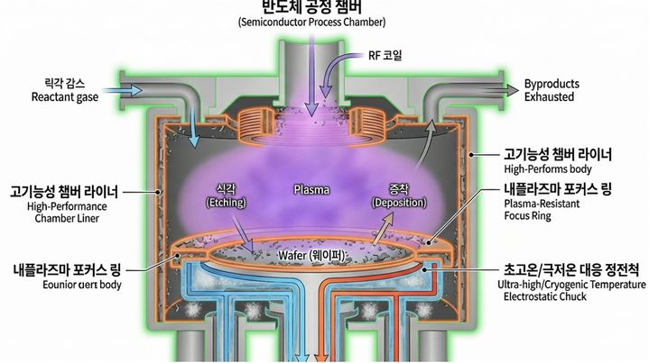 [안동=뉴시스] 반도체 공정 챔버 구조. (사진=경북도 제공) 2026.05.17 photo@newsis.com *재판매 및 DB 금지