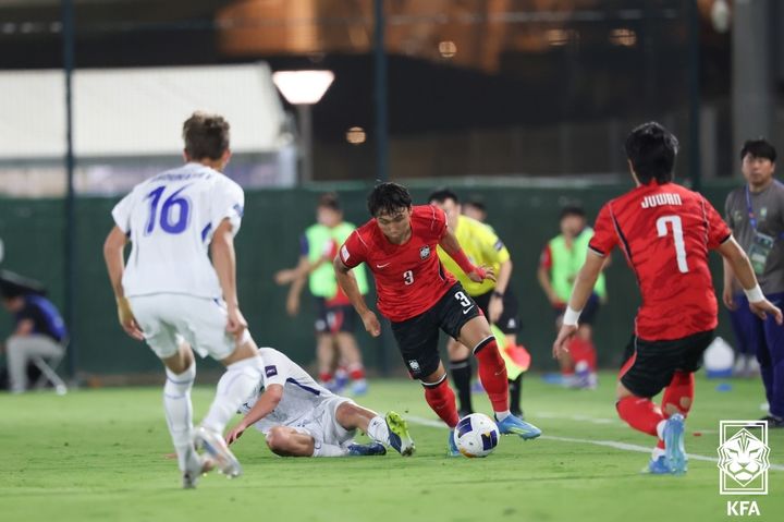 [서울=뉴시스] 남자 U-17 대표팀의 최재혁. (사진=대한축구협회 제공) 2026.05.17. photo@newsis.com *재판매 및 DB 금지