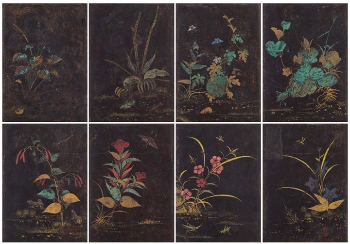 신사임당, <초충도 8폭 草蟲圖八幅> 각 29.7×21.5㎝ 추정가 2500만~5000만원 *재판매 및 DB 금지