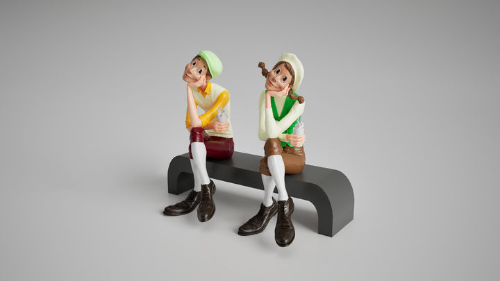 김경민(Kim, Gyoung Min) 좋은 날 550x800x1400 mm Acrylic on Bronze, stainless steel, 2025 *재판매 및 DB 금지