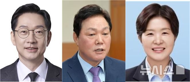 [창원=뉴시스]경남도지사 후보 3인. 왼쪽부터 더불어민주당 김경수, 국민의힘 박완수, 진보당 전희영 후보.(사진=각 후보 제공) 2026.05.18. photo@newsis.com