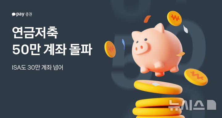 카카오페이證, 연금저축계좌 50만 돌파