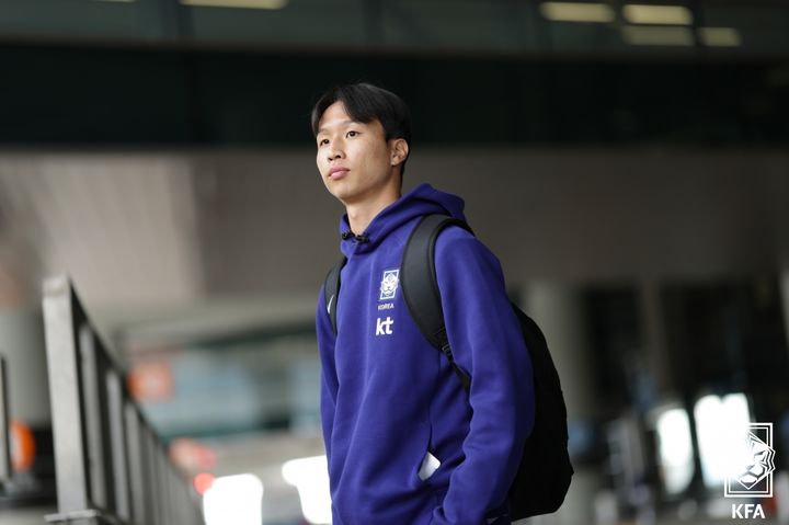 [서울=뉴시스] 한국 남자 축구 대표팀의 엄지성. (사진=대한축구협회 제공) 2026.05.19. photo@newsis.com *재판매 및 DB 금지