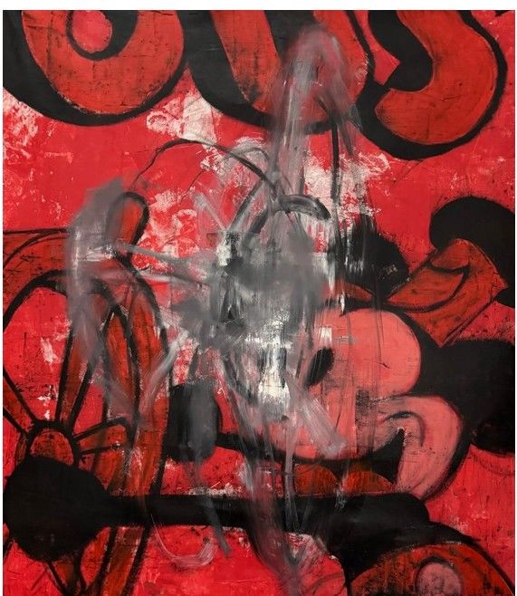 Last Night In Paris, 173 × 152 cm, Oil and acrylic on canvas, 2025 *재판매 및 DB 금지