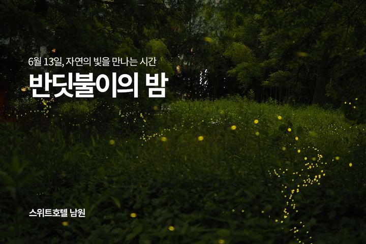 [서울=뉴시스]교원그룹 스위트호텔 남원, ‘반딧불이의 밤’ 개최.(사진=교원 제공) 2026.05.20. photo@newsis.com *재판매 및 DB 금지