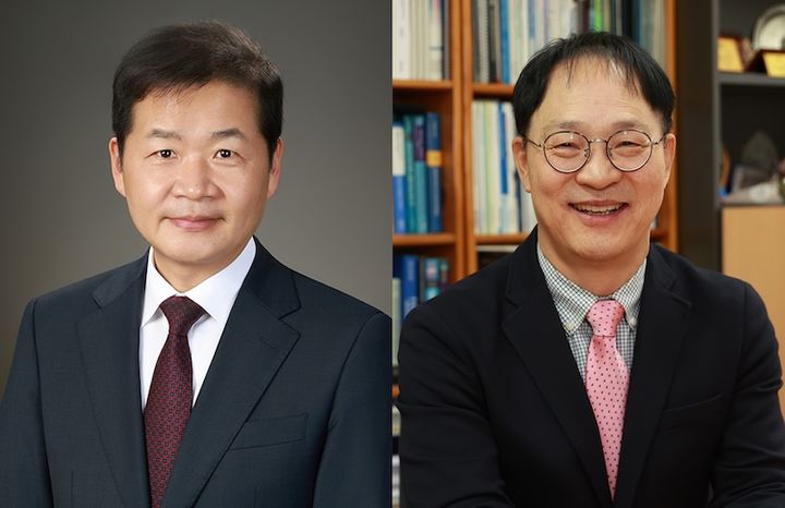 [서울=뉴시스] 이화여대 정병준(왼쪽) 사학과 교수, 이상혁 생명과학과 교수. (사진=이화여대 제공) 2026.05.20. photo@newsis.com *재판매 및 DB 금지