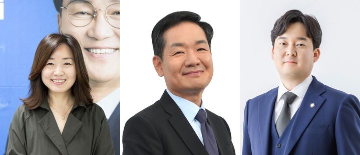 [수원=뉴시스] 정윤희(사진 왼쪽부터) 한남대 교수, 김상일 정치평론가, 안민석 변호사. (사진=선거캠프 제공) 2026.05.20. photo@newsis.com *재판매 및 DB 금지