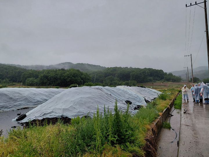 [대구=뉴시스] 대구지방환경청은 낙동강 강정고령 지점의 조류경보 '관심' 단계 발령에 따라 녹조 원인 물질 유입을 막기 위한 야적퇴비 특별 점검을 실시한다. (사진=대구지방환경청 제공) 2026.05.20. photo@newsis.com *재판매 및 DB 금지