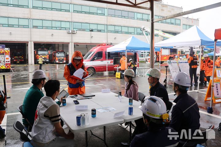 김포소방서, '긴급구조통제단 불시 가동' 본부 평가 실시
