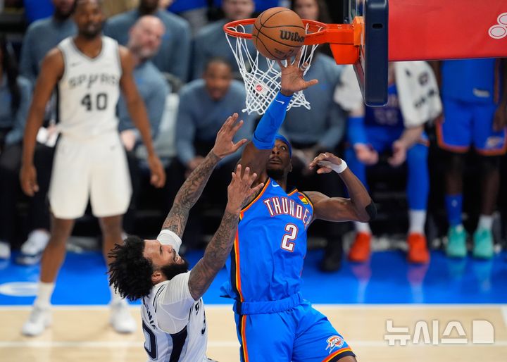 [오클라호마시티=AP/뉴시스] 미국프로농구(NBA) 오클라호마시티 선더의 샤이 길저스알렉산더. 2026.05.20.