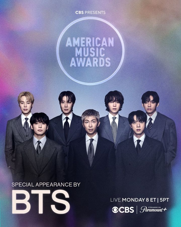 [서울=뉴시스] 방탄소년단. (사진 = 아메리칸 뮤직 어워즈 소셜미디어 캡처) 2026.05.20. photo@newsis.com *재판매 및 DB 금지