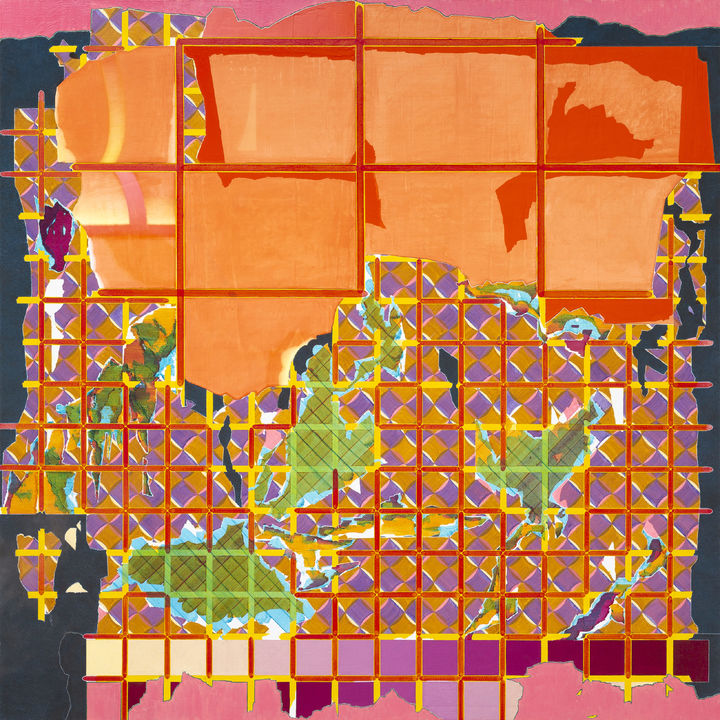 Seoul Kim, Filbert Family No.2, 2019, molding paste, stand oil, oil on cotton canvas, 172 x 172 cm, courtesy of the artist and ThisWeekendRoom. *재판매 및 DB 금지