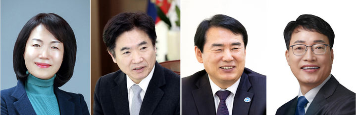 [광주=뉴시스] 전남광주특별시 교육감 후보. 왼쪽부터 강숙영, 김대중, 이정선, 장관호 후보. photo@newsis.com *재판매 및 DB 금지