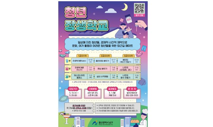 "퇴근 후 펜싱 배우고 향수 만들어요" 울산 남구 청년장생학교 운영