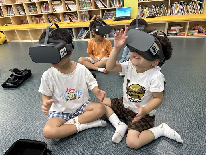 [안동=뉴시스] VR(가상현실)·AR(증강현실) 팝업놀이터. (사진=경북교육청 제공) 2026.05.22 photo@newsis.com *재판매 및 DB 금지
