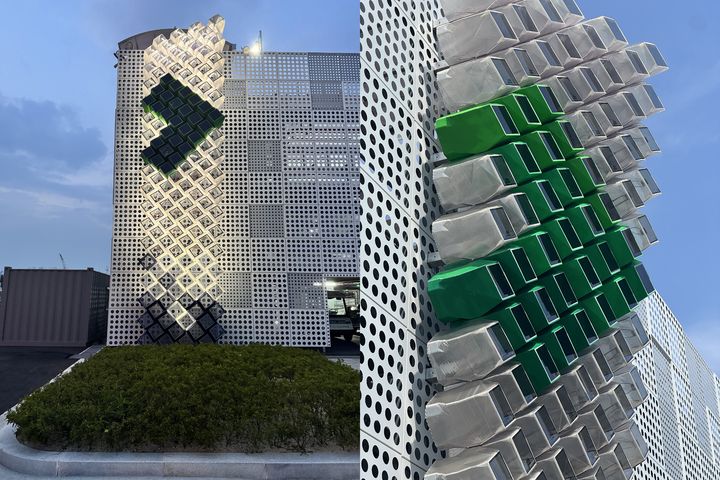 [울산=뉴시스] 'BLT Built Design Awards 2025'에서 건축제품 디자인상 부문 최고상을 수상한 3D 프린팅 융합 태양광 모듈. (사진=한국동서발전 제공) 2026.05.22. photo@newsis.com *재판매 및 DB 금지