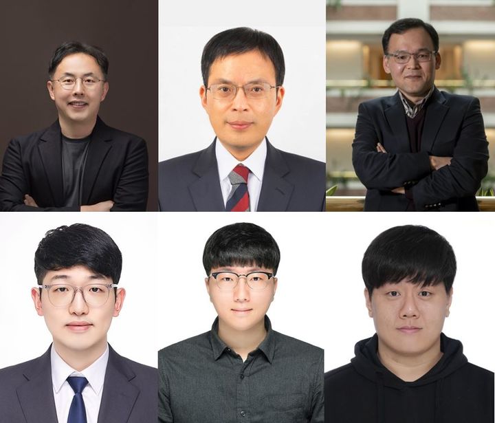 [서울=뉴시스] (윗줄 왼쪽부터) 고려대 KU-KIST융합대학원 이정훈 교수, 바이오의공학부 윤대성 교수, 하버드 의과대학 교육협력병원 매사추세츠 종합병원(MGH) 이학호 교수, (아랫줄 왼쪽부터) 고려대 KU-KIST융합대학원 이승민 박사후연구원, 생명정보공학과 노석범 박사과정, KU-KIST융합대학원 우효원 박사과정(이상 공동제1저자). (사진=고려대 제공) 2026.05.22. photo@newsis.com *재판매 및 DB 금지