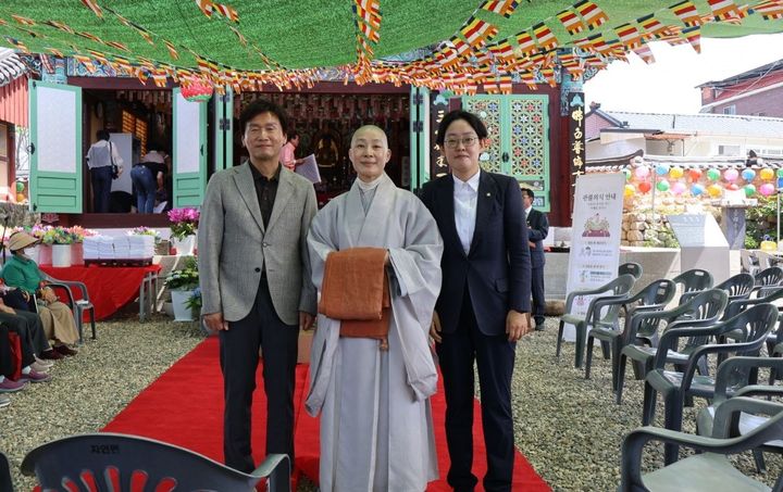 [경산=뉴시스] 국민의힘 조현일 경북 경산시장 후보, 24일 제석사 중심의 관광자원화 및 체험형 관광인프라 구축 공약 발표. (사진=조현일 후보 선거캠프 제공) 2026.05.24. photo@newsis.com *재판매 및 DB 금지