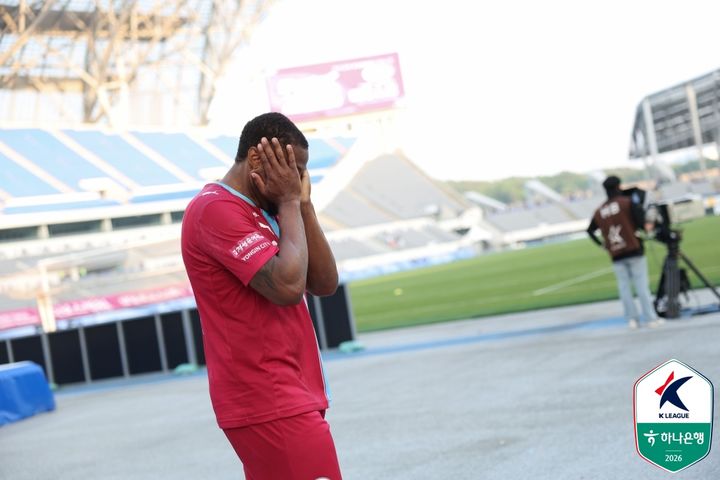 [서울=뉴시스] 프로축구 K리그2 용인FC의 가브리엘. (사진=한국프로축구연맹 제공) 2026.05.24. photo@newsis.com *재판매 및 DB 금지