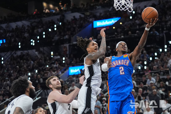 [샌안토니오=AP/뉴시스]NBA 길저스알렉산더. 2026.05.24.