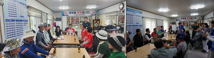 [계룡=뉴시스]6.3지방선거 충남 계룡시장 출마 후보들이 25dlf 계룡파크골프협회 임원진과 잇따라 간담회를 갖고 있다. 2026. 05. 25 photo@newsis.com *재판매 및 DB 금지