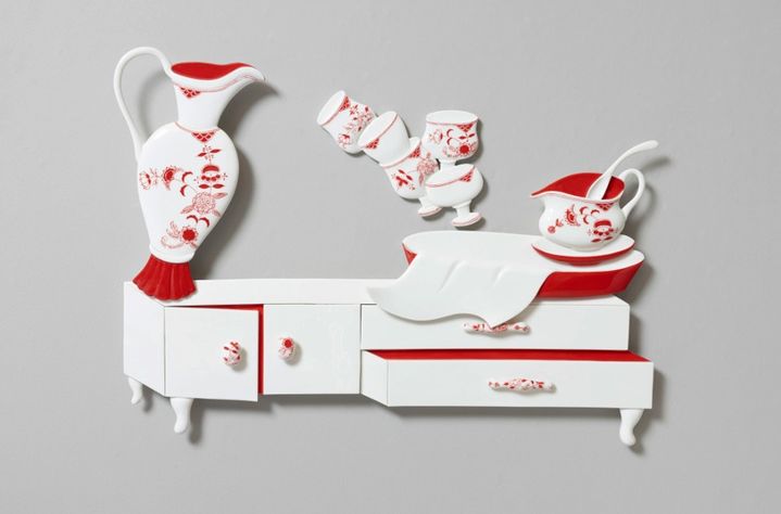 신동원, on the table, 53 x 74 x 5cm, porcelain, 2026 *재판매 및 DB 금지