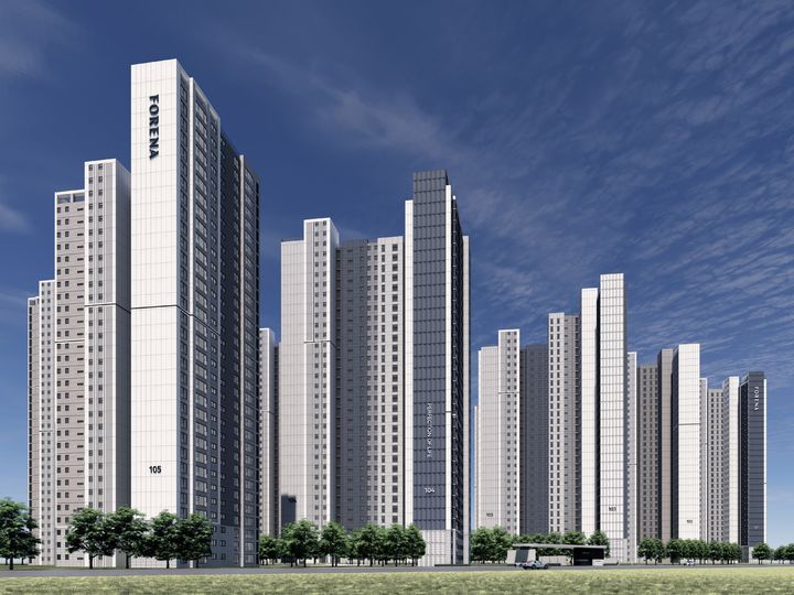 [서울=뉴시스] 한화포레나 신규 외관 디자인 ‘포레나 Vista(비스타)’ 투시도. (사진=한화 건설부문 제공) 2026.05.26 photo@newsis.com *재판매 및 DB 금지