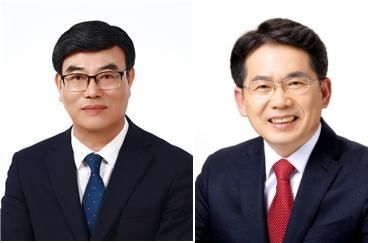 [대구=뉴시스 대구 군위군수 더불어민주당 이기만(왼쪽) 후보와 국민의힘 김진열 후보. (사진=뉴시스 DB). photo@newsis.com *재판매 및 DB 금지
