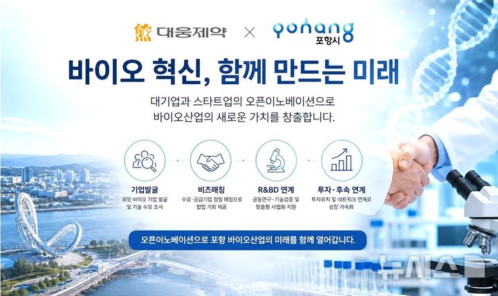 [포항=뉴시스] 지역 기업 연계 바이오 산업 오픈 이노베이션 사업 관련 이미지. (사진=포항시 제공) 2026.05.26. photo@newsis.com