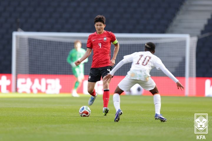 [서울=뉴시스] 축구 국가대표 수비수 김민재. (사진=대한축구협회 제공) *재판매 및 DB 금지