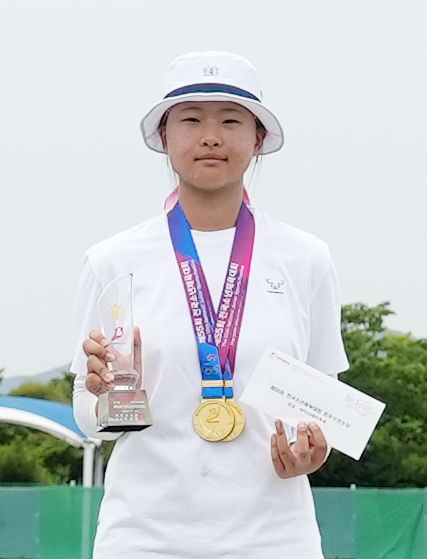 [서울=뉴시스] 소년체전 양궁 5관왕 김지율. (사진=대한체육회 제공) 2026.05.26. *재판매 및 DB 금지