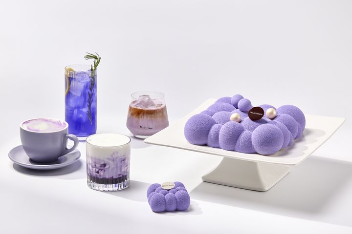 [서울=뉴시스] 롯데호텔 부산, 스페셜 퍼플 디저트(사진=롯데호텔앤리조트 제공) *재판매 및 DB 금지