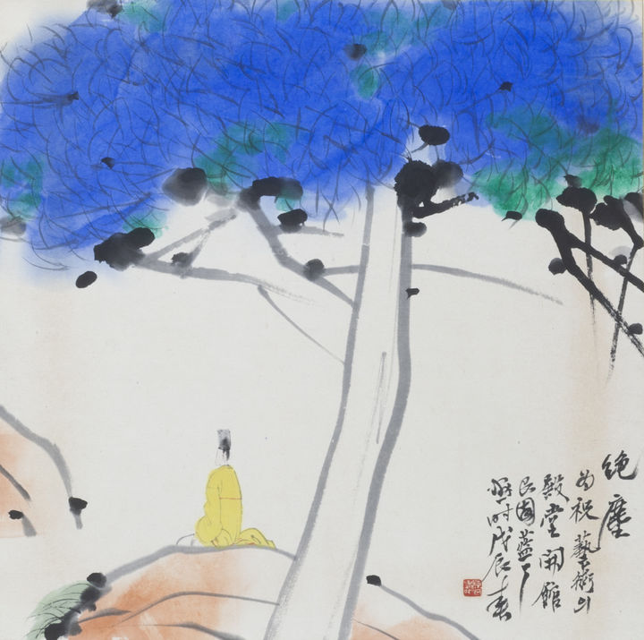 박노수 <절진> 1993, 39×39cm, 종이에 먹, 채색&nbsp; *재판매 및 DB 금지