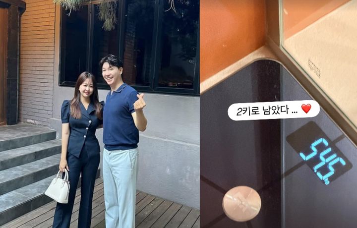 [서울=뉴시스] 개그맨 박수홍의 아내 김다예가 체중 감량에 힘쓰는 모습과 함께 가족과의 단란한 일상을 전했다. (사진=김다예 인스타그램 갈무리) *재판매 및 DB 금지