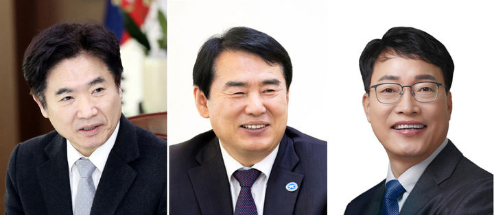 [광주=뉴시스] 전남광주특별시 교육감 후보. 왼쪽부터 김대중, 이정선, 장관호 후보. photo@newsis.com *재판매 및 DB 금지