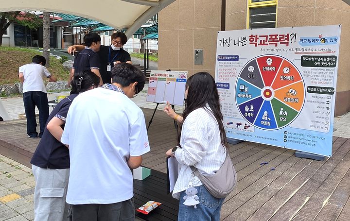 평창군학교밖청소년지원센터 '찾아가는 학교폭력 예방 아웃리치'. *재판매 및 DB 금지