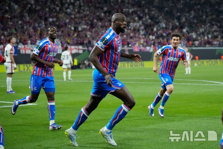 [라이프치히=AP/뉴시스] 잉글랜드 프로축구 프리미어리그(EPL) 크리스털 팰리스의 장필리프 마테타. 2026.05.27.