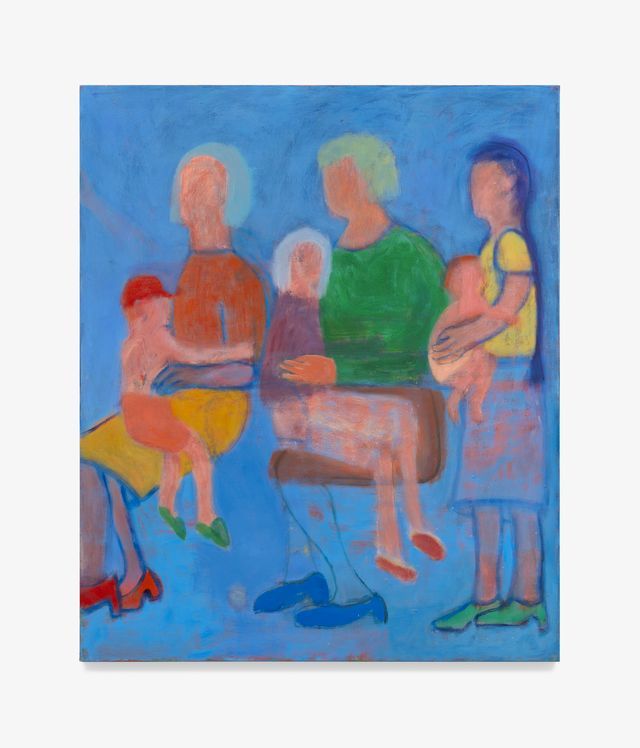 캐서린 브래드포드, Mothers Group, 2025, 캔버스에 아크릴릭, 182.9 × 152.7 cm *재판매 및 DB 금지