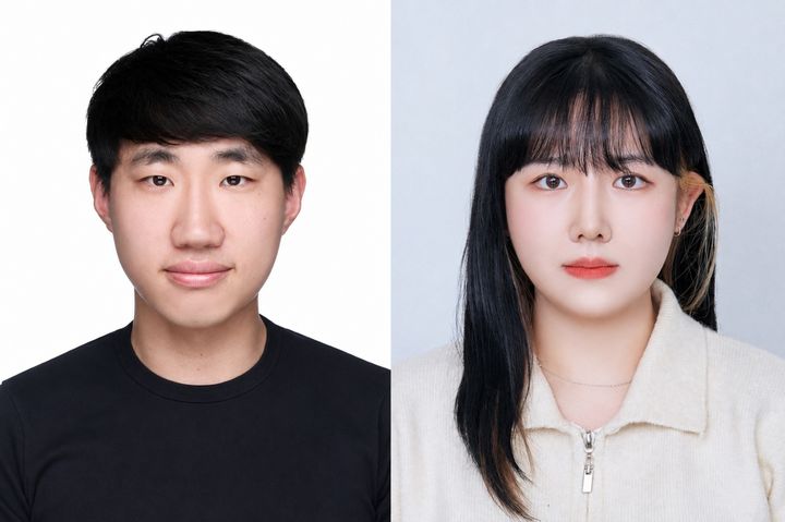 [울산=뉴시스] UNIST 연구진. 사진 김정훈 교수(좌측)과 김다희 연구원 photo@newsis.com *재판매 및 DB 금지