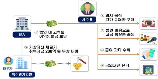 법인 명의 슈퍼카 타고 골프장·룸살롱 누빈 오너들…탈세 혐의 19곳 세무조사