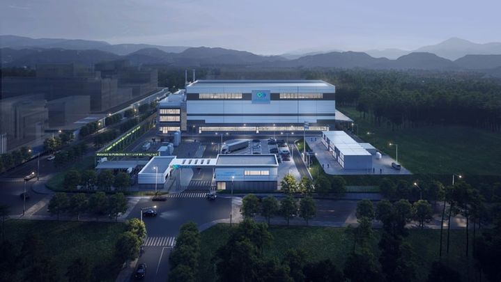 피노의 합작사 씨앤피신소재테크놀로지가 포항 영일만 4산업단지에 건설하는 LFP 양극재 공장 조감도. 내년 양산 목표로 연간 최대 5만t까지 단계적으로 규모를 확대할 예정이다. (사진=피노) *재판매 및 DB 금지