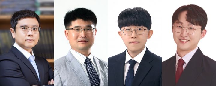 [서울=뉴시스] (왼쪽부터) 성균관대 화학공학부 방석호 교수, 배종욱 교수, 화학공학과 박현수 연구원, 하버드 의과대학 임광범 박사. (사진=성균관대 제공) 2026.05.28. photo@newsis.com *재판매 및 DB 금지