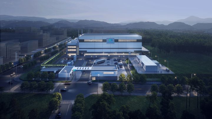 포스코퓨처엠이 포항 영일만 4일반산업단지에 건설하는 리튬인산철(LFP) 양극재 공장 조감도. (사진=포스코퓨처엠) 2026.05.28 photo@newsis.com *재판매 및 DB 금지 *재판매 및 DB 금지