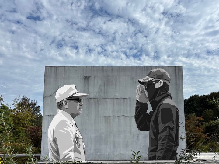영동고속도로 덕평(양방향)휴게소에 조성된 기념벽화. (사진=한국도로공사 서울경기본부 제공) photo@newsis.com *재판매 및 DB 금지