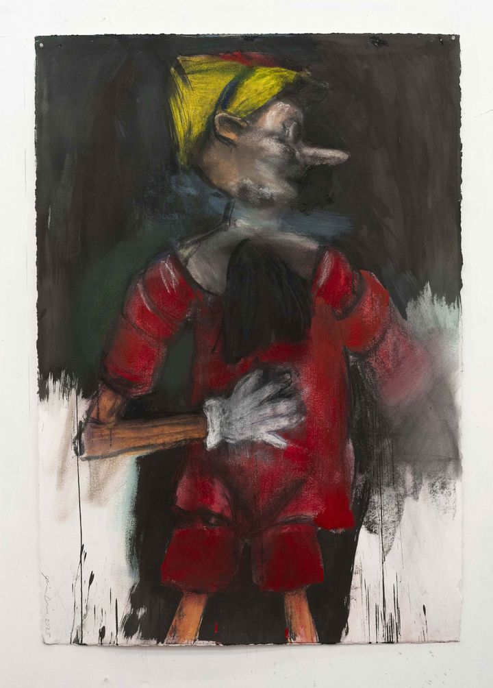 Jim Dine, Pinocchio #2, 2026, Acrylic, pastel and charcoal on paper, 152 X 140 cm *재판매 및 DB 금지
