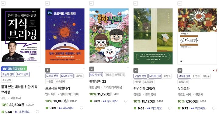 [서울=뉴시스] 교보문고 5월 4주 베스트셀러 (사진=교보문고 누리집 갈무리) 2026.05.28. photo@newsis.com *재판매 및 DB 금지