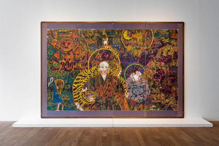 박생광, 청담스님, 1983, 종이에 수묵채색, 215 x 348cm, 84.6 x 137in *재판매 및 DB 금지