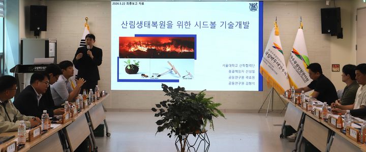 씨앗도 정밀 투하시대...산불 피해지 복원 'K시드볼' 개발 - 뉴스 썸네일 이미지