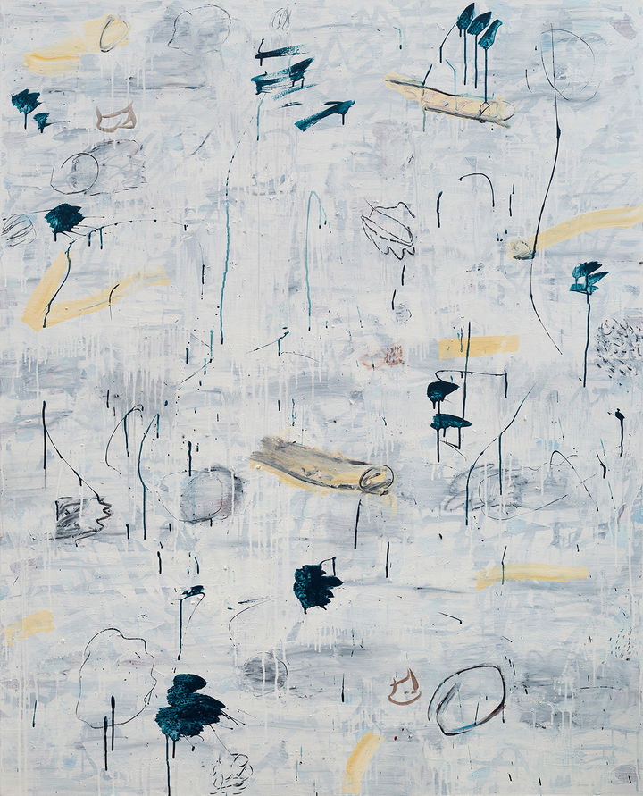 북해로부터, 162x130cm, 캔버스에 아크리릭,목탄, 2026 *재판매 및 DB 금지